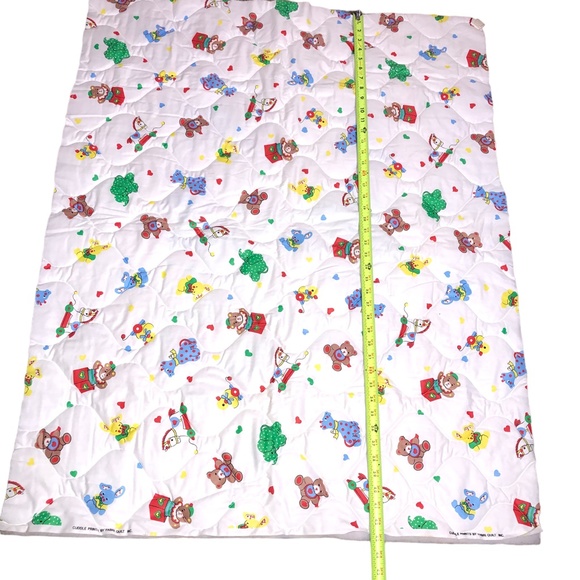 Vintage Classic Unfinished Reversible Baby Christmas Sewing Quilt Panels - Picture 5 of 10